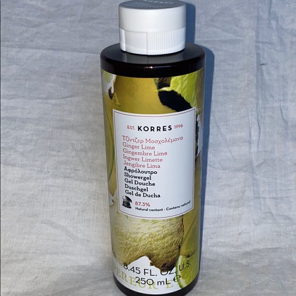 KORRES Ginger Lime Shower Gel 8.45 fl oz NEW